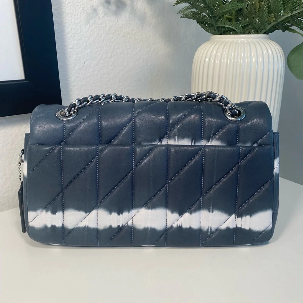 New Coach Tabby 26 Quilted Nappa Leather Tie Dye - Picture 3 of 16